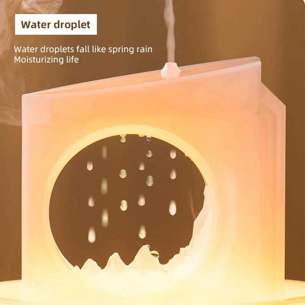 Humidifiers 300ml rain cloud fragrance diffuser with 3-color light air humidifier essential oil diffuser household desktop ultrasonic spray