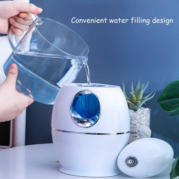 Humidifiers 800ML Ultrasonic Humidifier Air Humidificador Aroma Essential Oil Diffuser Fresher Fogger with LED Light for Home Office 210724