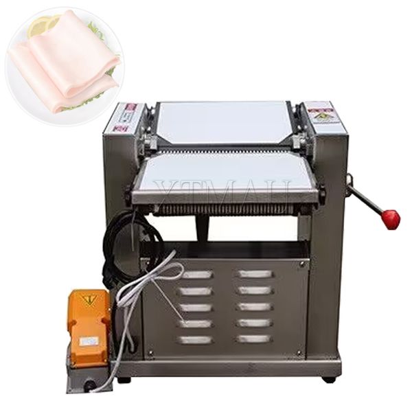 18M/Min Commercial Electric Stainless Steel Pig Skin Processing Equipment Pig Meat Pork Skin Removing Separator Cutting Machine