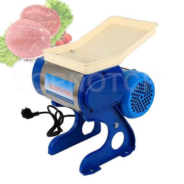 Meat Slicer Machine Multi Function Desktop Electric 220V Commercial For Shredded Food Stainless Steel Sharp Blade Shredder 370W