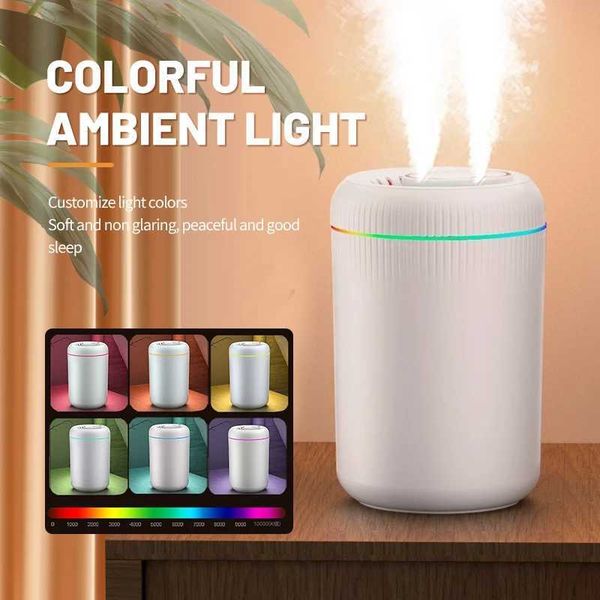 New 3.5L large capacity humidifier for home and car use with USB power and off-road atomizer function