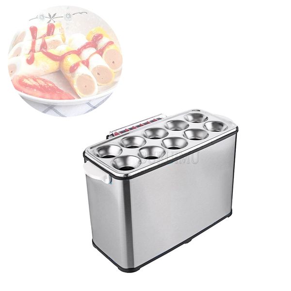 New Automatic Egg Sausage Machine Korean Flavor Snacks Egg And Ham Roll Cooker Commercial Stall Equipment