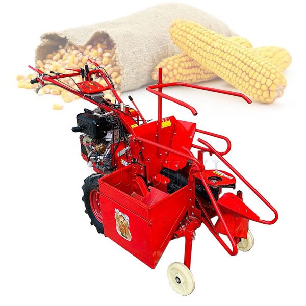 New Corn Harvester Double Differential Direct Connection Multifunctional Small Corn Harvester Corn Harvester