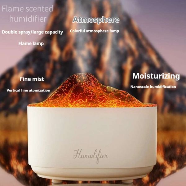 New humidifier Aromatherapy machine Home desktop flame large spray humidifier essential oil diffuser air water and humidification