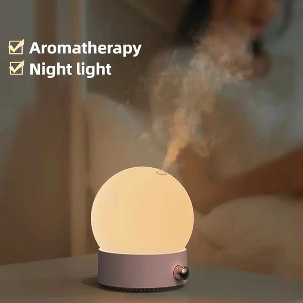 New Round Moon Aromatherapy Humidifier Mini USB Home Fog Volume Glow Night Humidifier Bedroom Air Moisturizing perfume Diffuser M240829