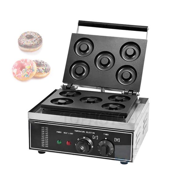 Nonstick Commercial Doughnut Baker Home Baker Machine Stainless Steel Makes 5 Doughnuts Countertop