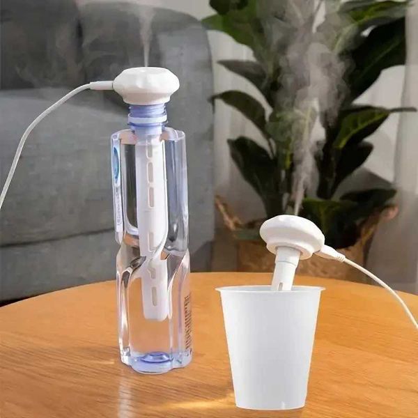 Humidifiers Super Quiet Portable Mist Humidifier For Office Bedroom Car AndTravel - Adjustable Length No Water Bottle Needed - Enhances S241