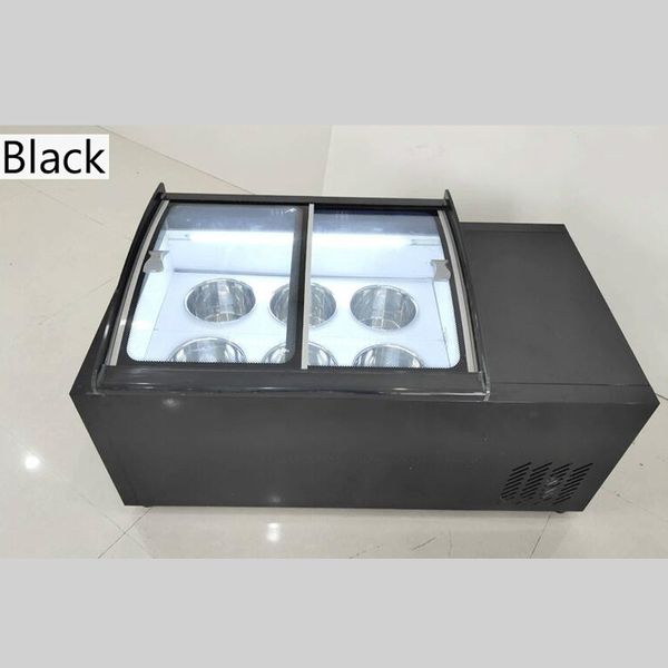 Quality Assurance Ice Cream Display Cabinet Commercial Ice Porridge Cabinet Glass Door Popsicle Showcase