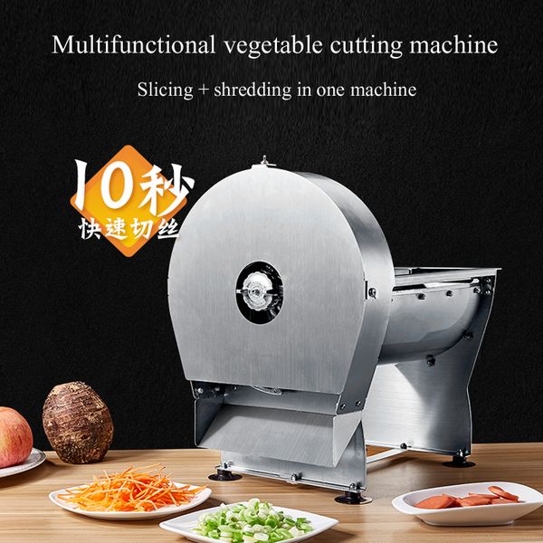Restaurant Electric Vegetable Slicer, Commercial Fully Automatic Vegetable Slicer, Electric Apple Onion Fruit And Vegetable Chopper