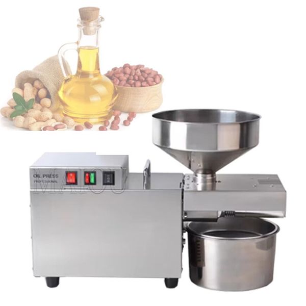 S9 Commercial Oil Press Temperature-controlled Stainless Steel Oil Press Home Automatic Cold Pressing Hot Pressing 5L 800W