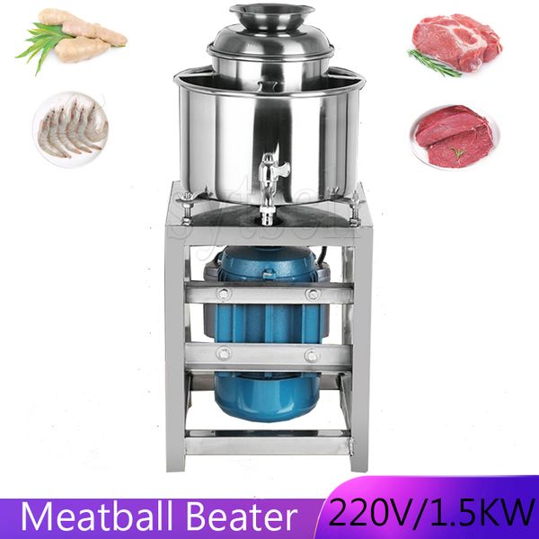 Stainless steel commercial meatball mixer for processing minced pork, beef, and fish paste