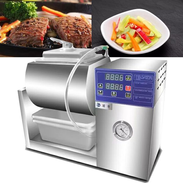 Stainless Steel Desktop Meat Marinating Machine, Drum Type Vacuum Mixer, Lamb Marinating Machine
