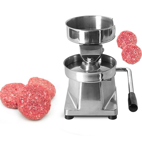 Stainless Steel Hamburger Press 100mm-150mm Burger Forming Machine Round Meat Shape Processor for Household Commercial