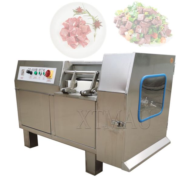 Stainless Steel Meat Slicer Vegetable Frozen Meat Cutting Machine For Restaurants
