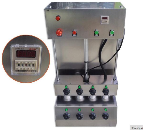 Stainless steel pizza cone maker with rotary oven and 4 umbrella-shaped molding tools