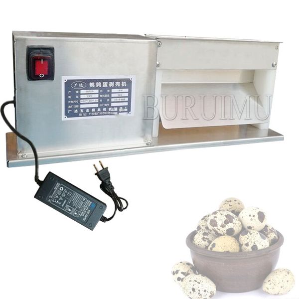 LEWIAO Electric 25kg/h Quail Egg Huller Stainless Steel Peeler Boiled Quail Egg Shell Removing Peeling Machine