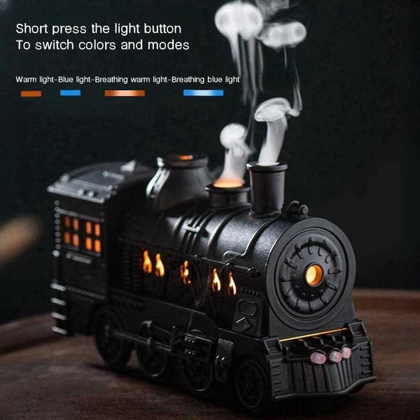Train air humidifier ultrasonic aromatherapy diffuser atomizer perfume essential oil fragrance diffuser remote control 300ml M240829