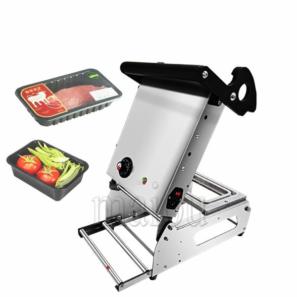 Tray Sealing Machine For Takeaway Food Pickled Vegetables Package Sealer