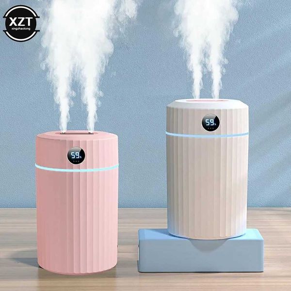 USB desktop humidifier 2L home aromatherapy essential oil diffuser large capacity dual spray humidifier with screen display M240829
