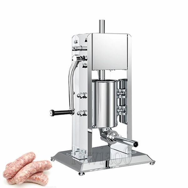 Sausage Stuffer Machine Vertical Manual Stainless Steel Sausage Maker Filler Meat Tools