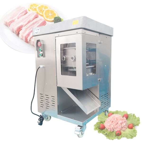 110v 220v Meat Shredding Machine Pork Slicer Machine Meat Dicing Machine Beef Strip Cutter Machine Meat Dicer With 2 Blades