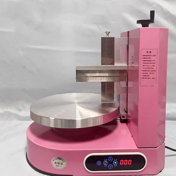 110V 220V Semi-automatic Birthday Cake Spreading Machine Baking Machine for Smoothing and Filling Pleating Cream applicator