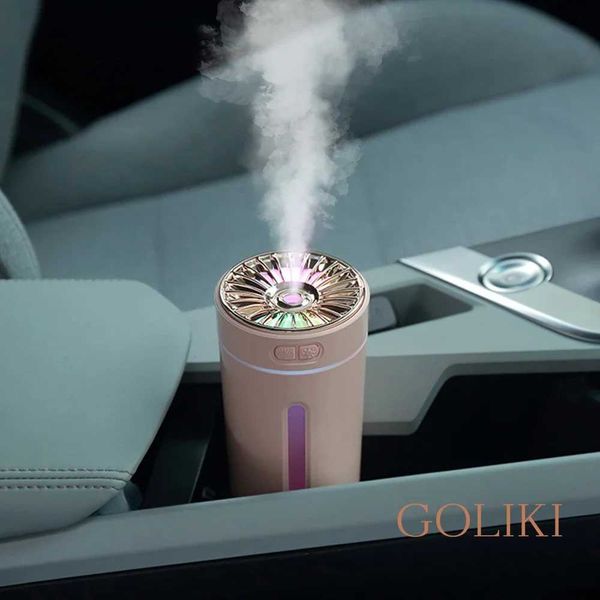 Wireless car air humidifier portable 300ML USB charging diffuser atomizer suitable for home bedrooms with RGB LED color lights M240829